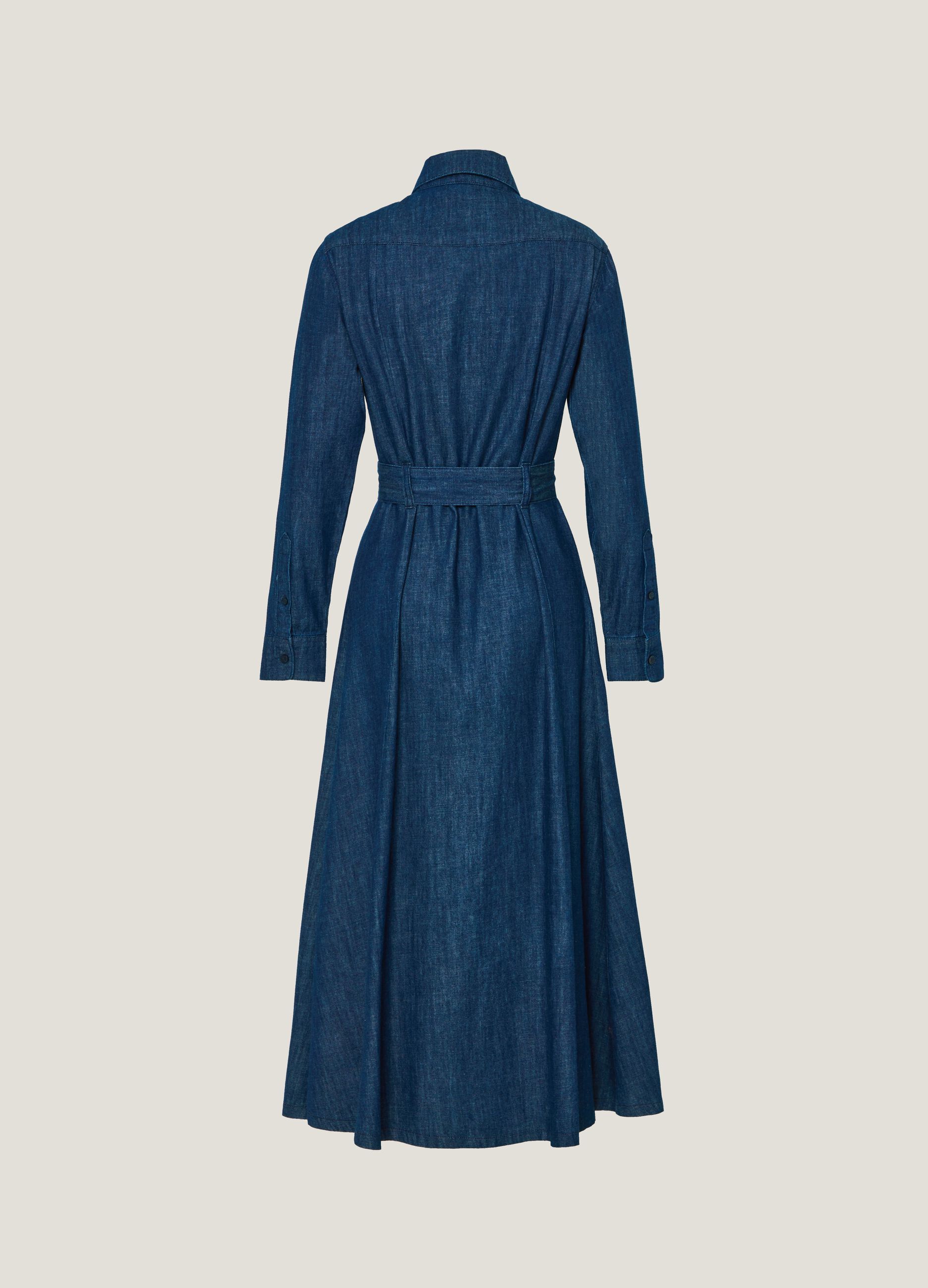 Abito chemisier in denim_4