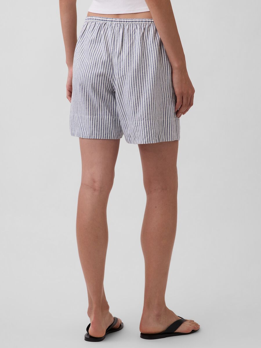 Striped linen-blend shorts_2