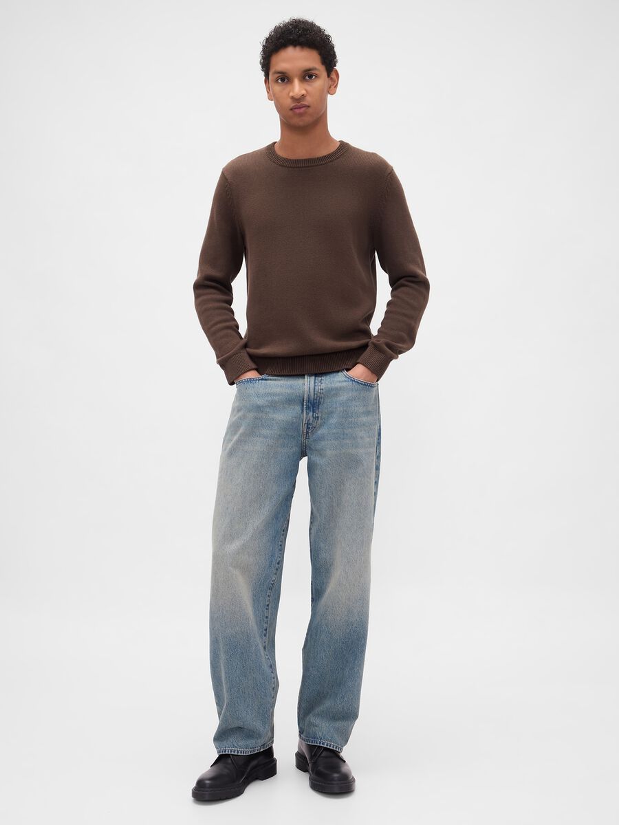 Maglione girocollo in cotone_2