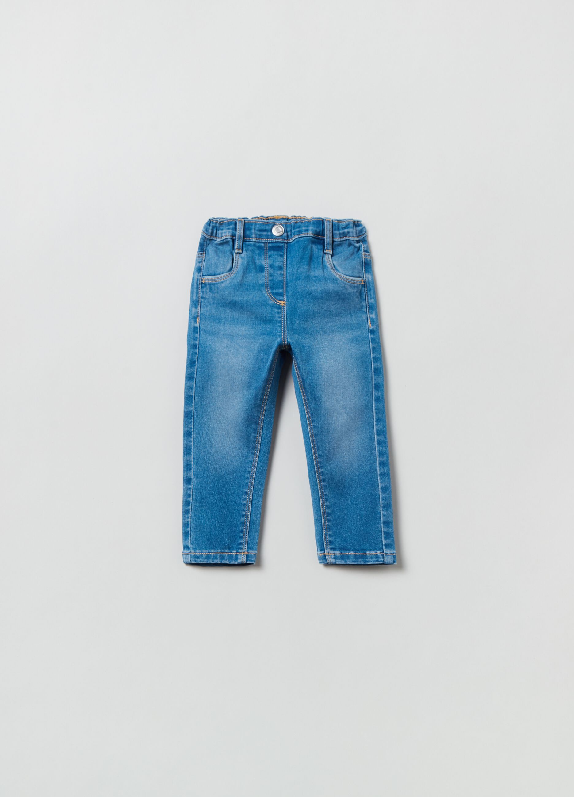 Jeggings slim fit con tasche_0