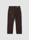 Jeans marroni in puro cotone straight fit_1
