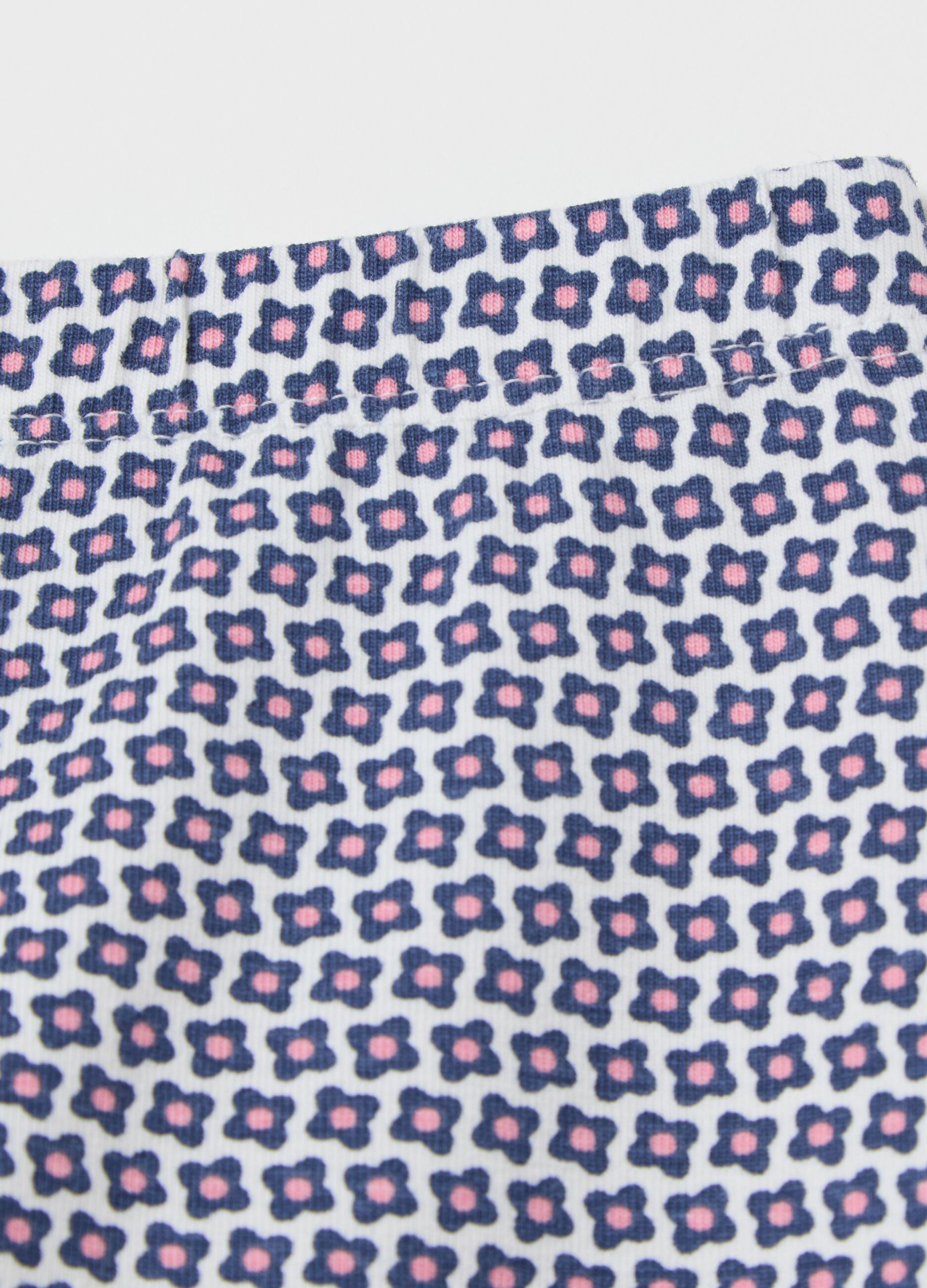 Three-quarter leggings with print