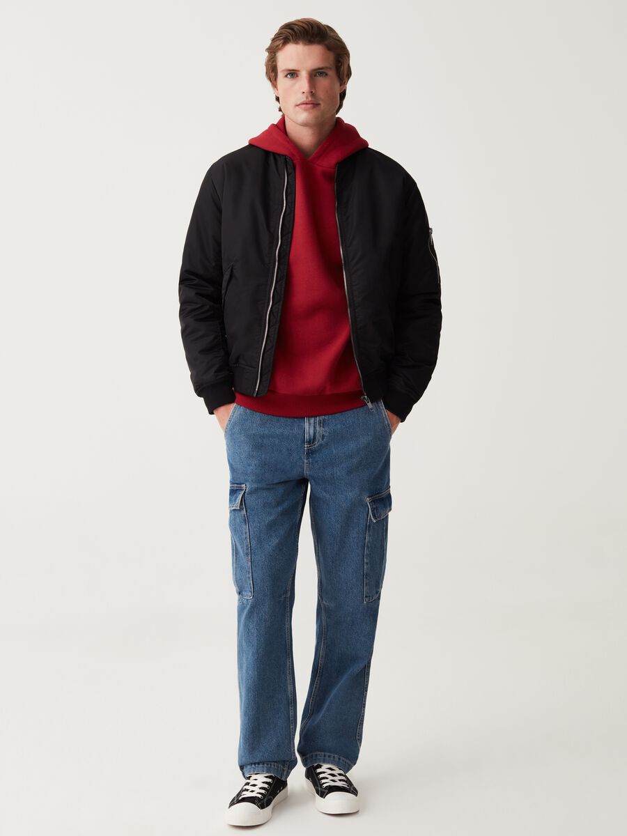 Jeans cargo acid wash_0