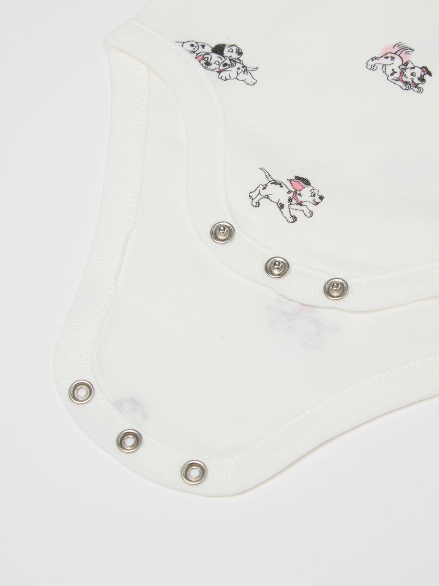 Multicolour baby girl's bodysuit twin pack in pure cotton with prints_2