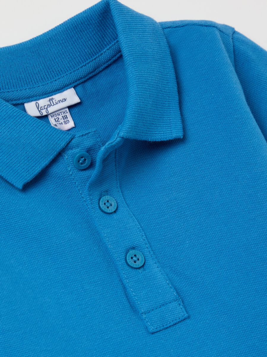 Short-sleeved polo shirt in piquet_2