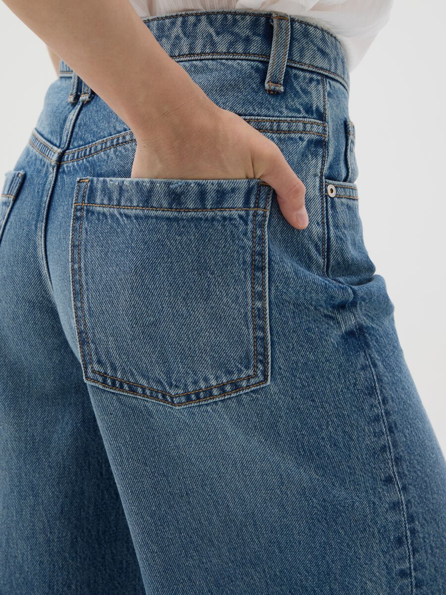 Wide Leg Denim Jeans_3