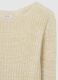 Beige ribbed top with metallic fibres_1