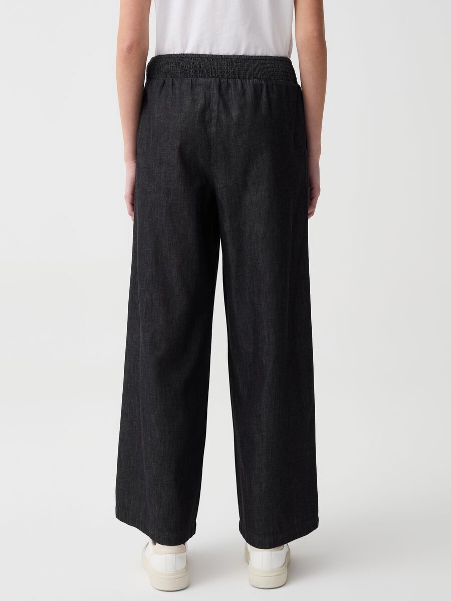 Wide-leg jeans in fluid fabric_2