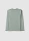 Grey pure cotton regular fit t-shirt with print for boy_4