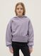 Girls' Pure Cotton Purple Hoodie with Relaxed Fit_0