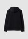 Blue cotton-blend hoodie with crew neck_2