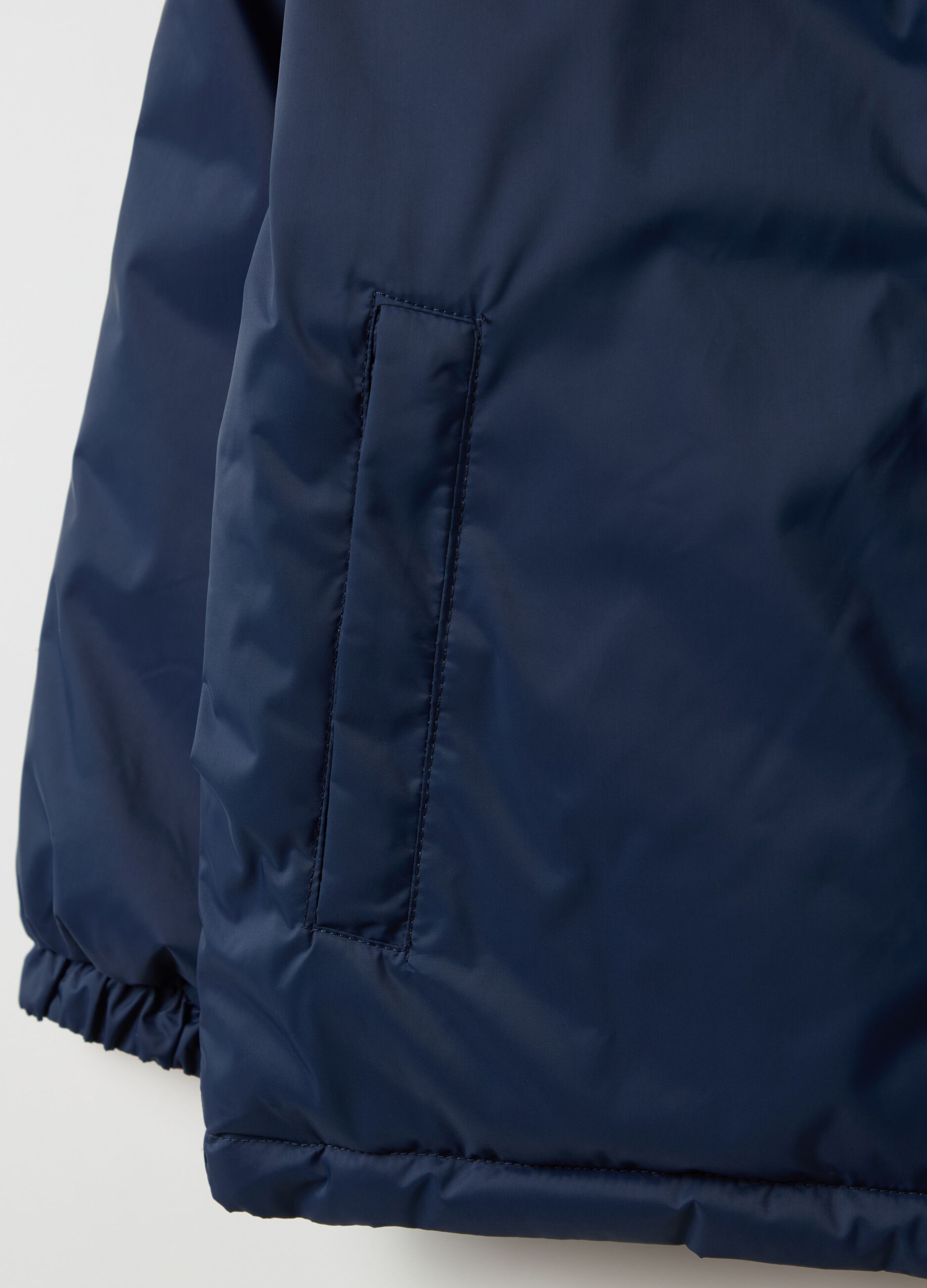 Ultralight reversible down jacket with hood