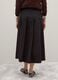 Long black pure cotton skirt_2