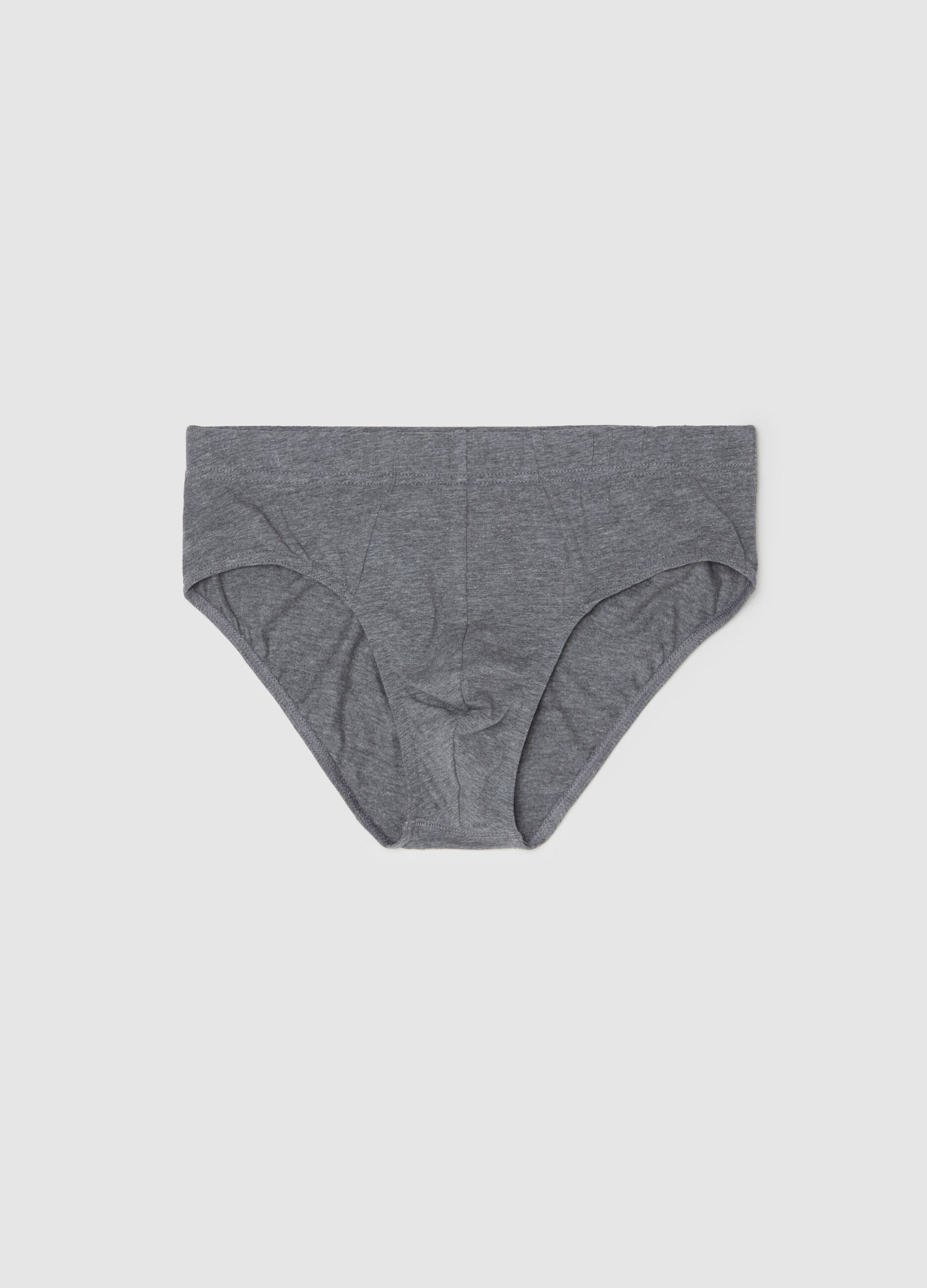 Briefs in stretch cotton