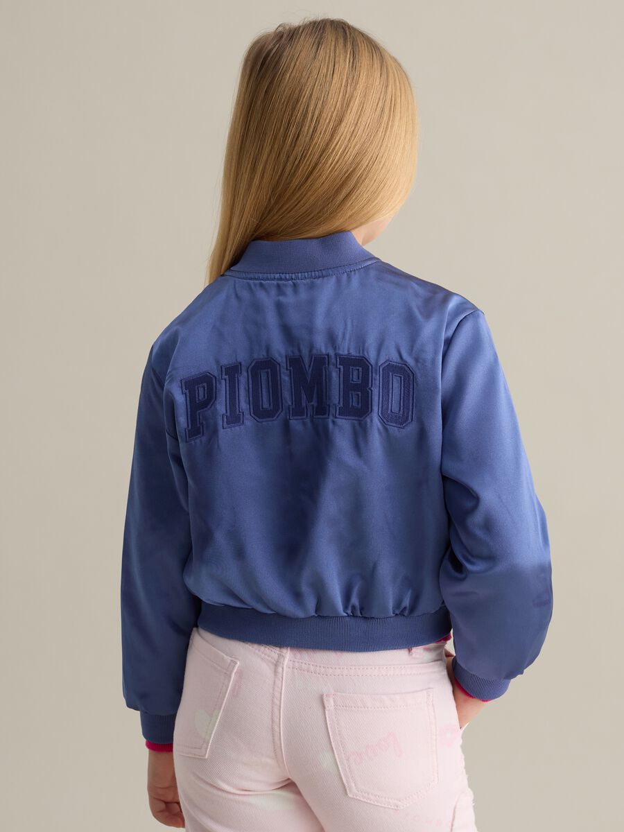 Full-zip bomber in satin_2