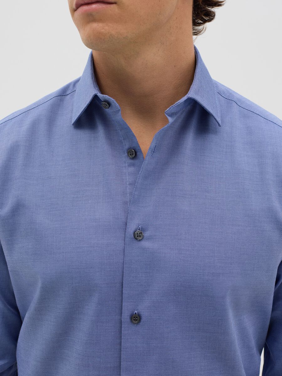 Blue easy-iron regular-fit shirt_1
