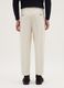 Beige chino trousers in pure cotton regular fit_2