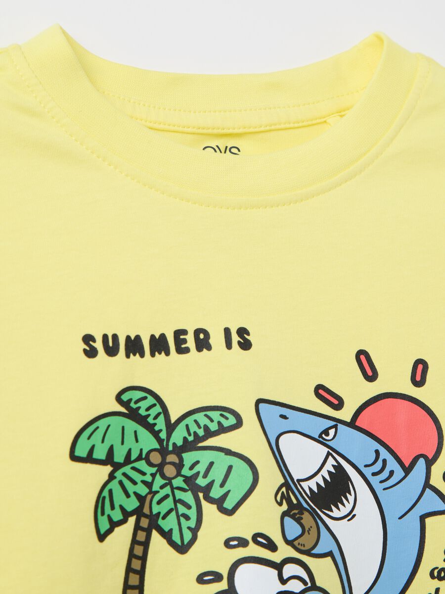 Cotton T-shirt with print_3