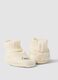 Scarpine bianche in puro cotone lavorato a maglia_2
