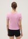 Pink pure cotton T-shirt with crew neck_3