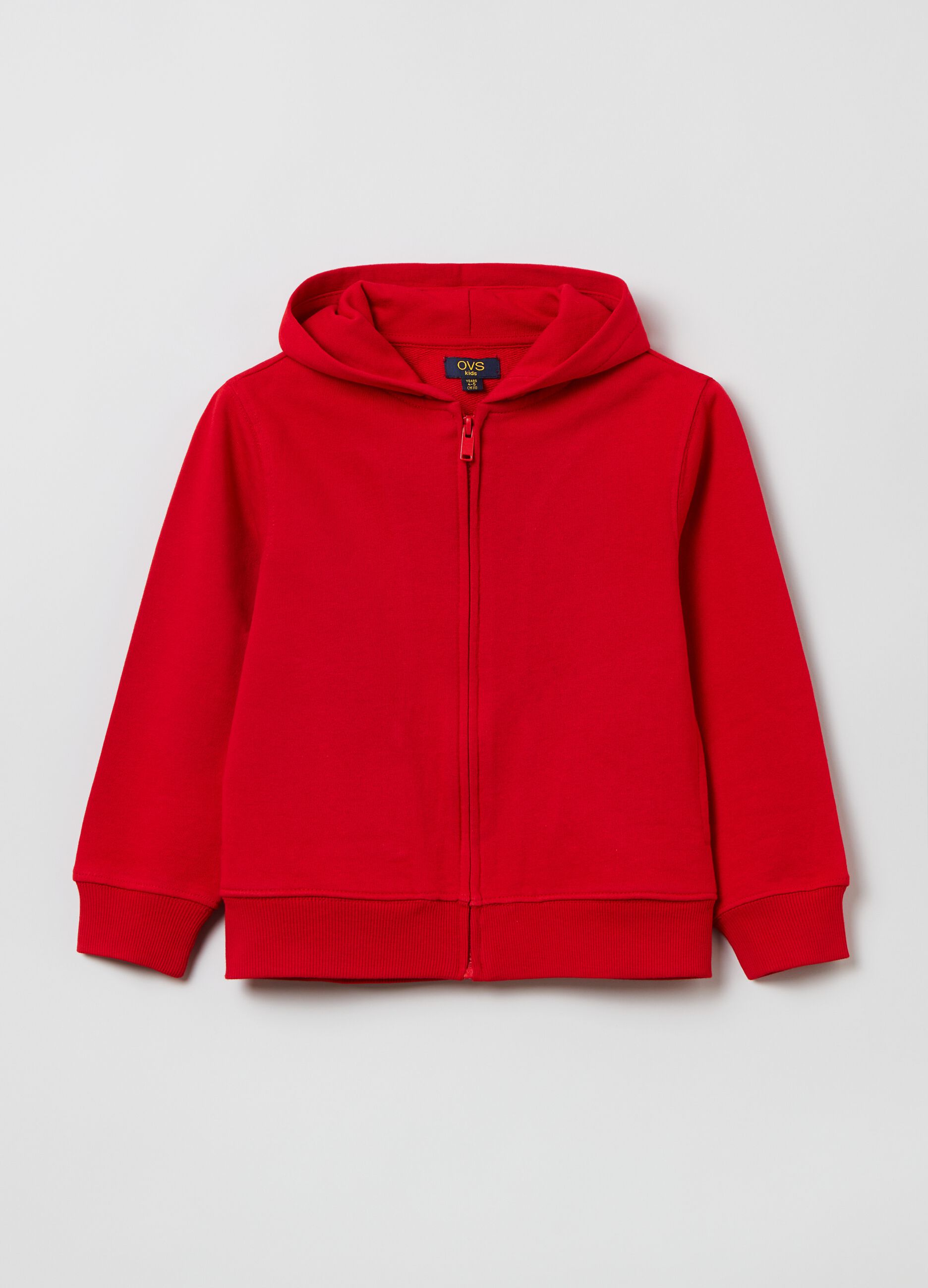 Full-zip in French Terry con cappuccio_0