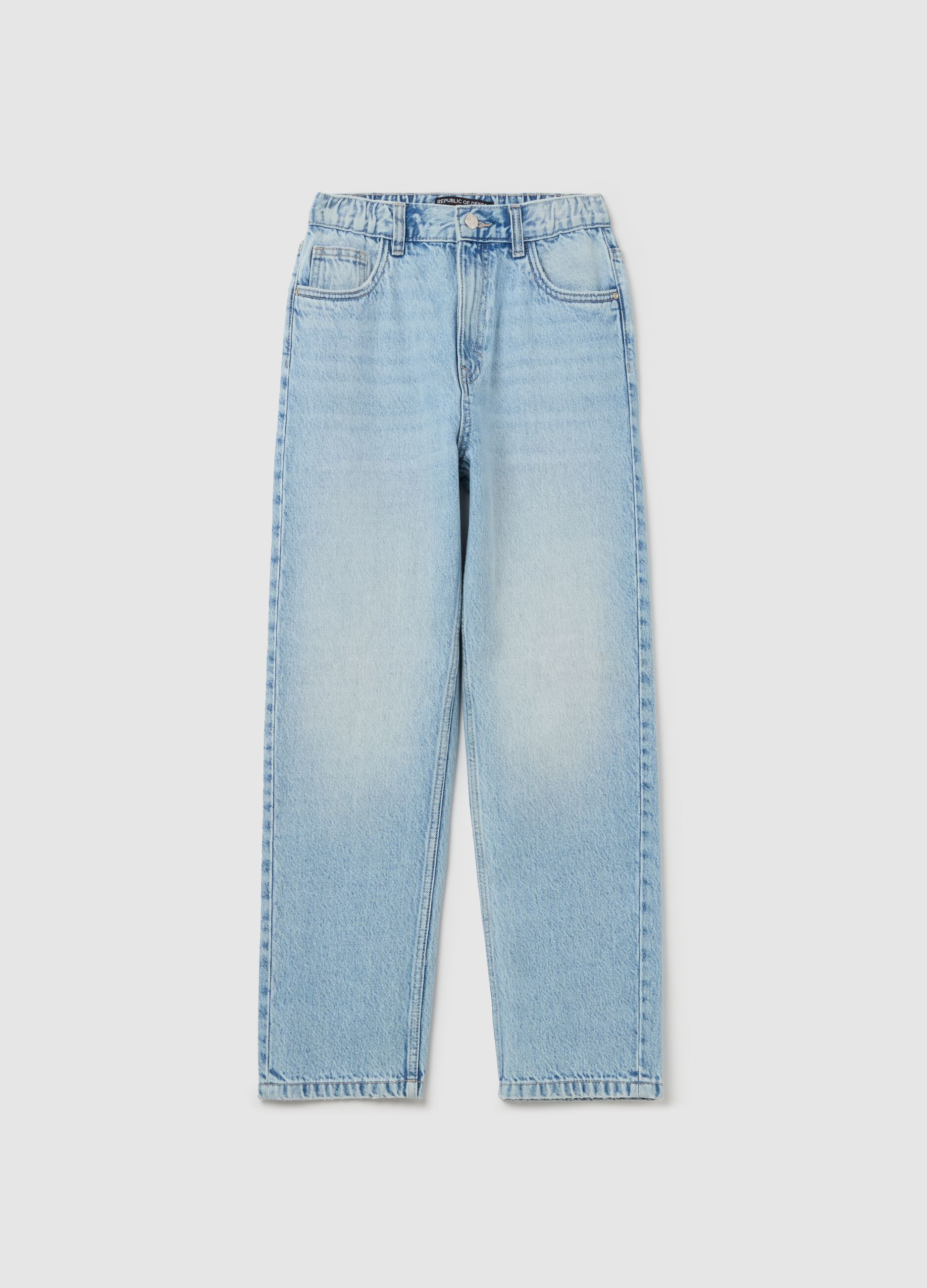 Cropped mum-fit jeans