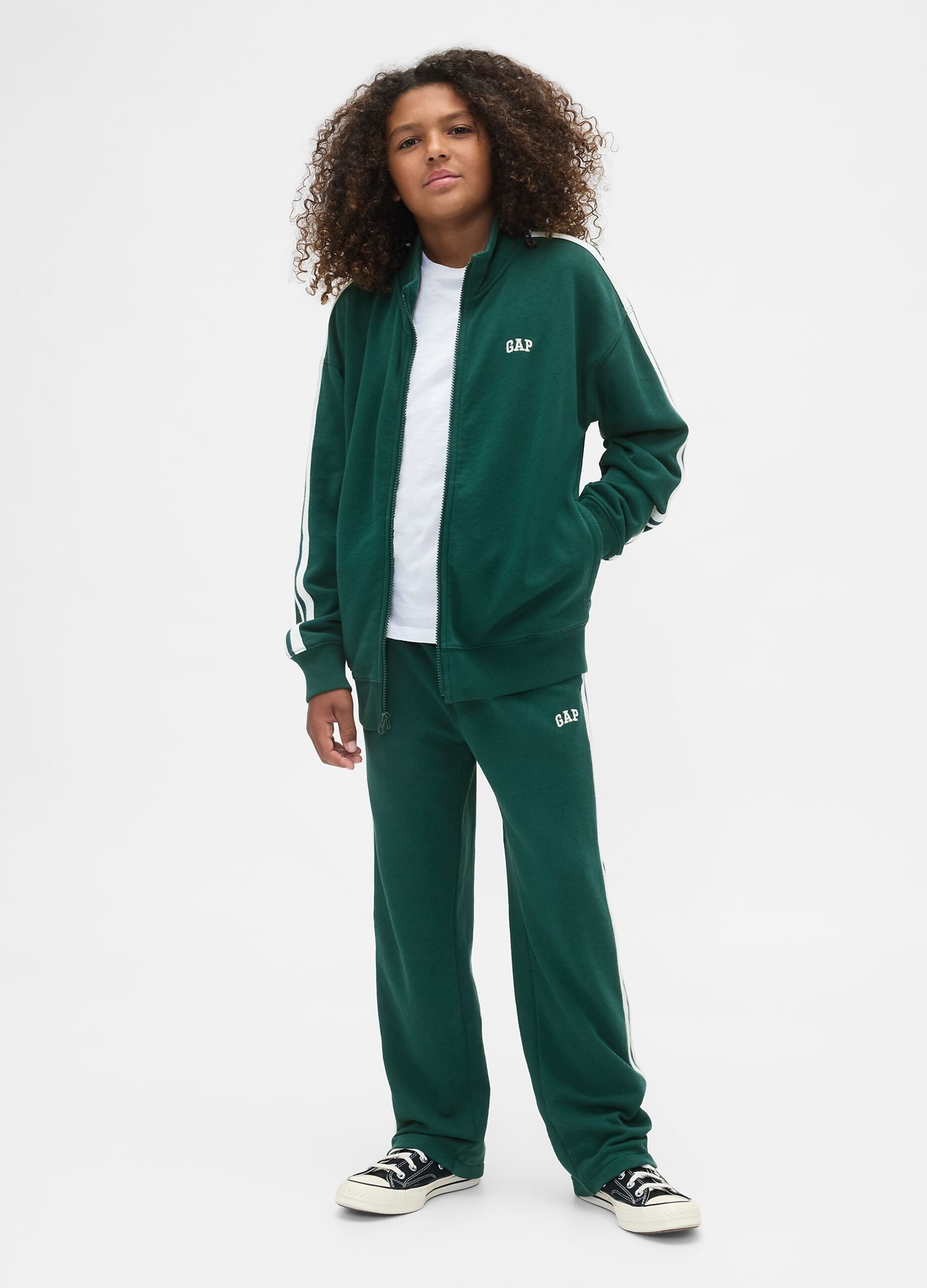 Pantaloni verdi in maglia per bambino