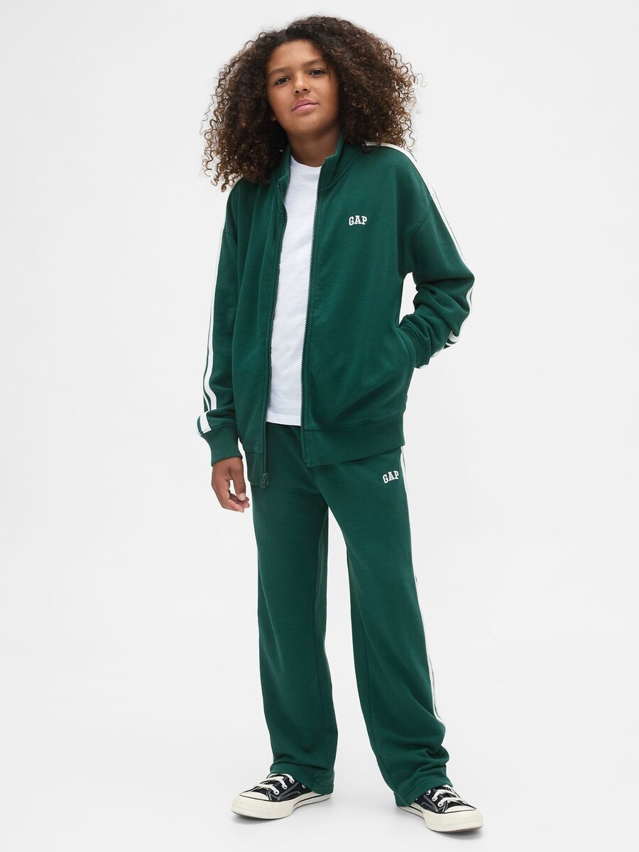 Pantaloni verdi in maglia per bambino_0