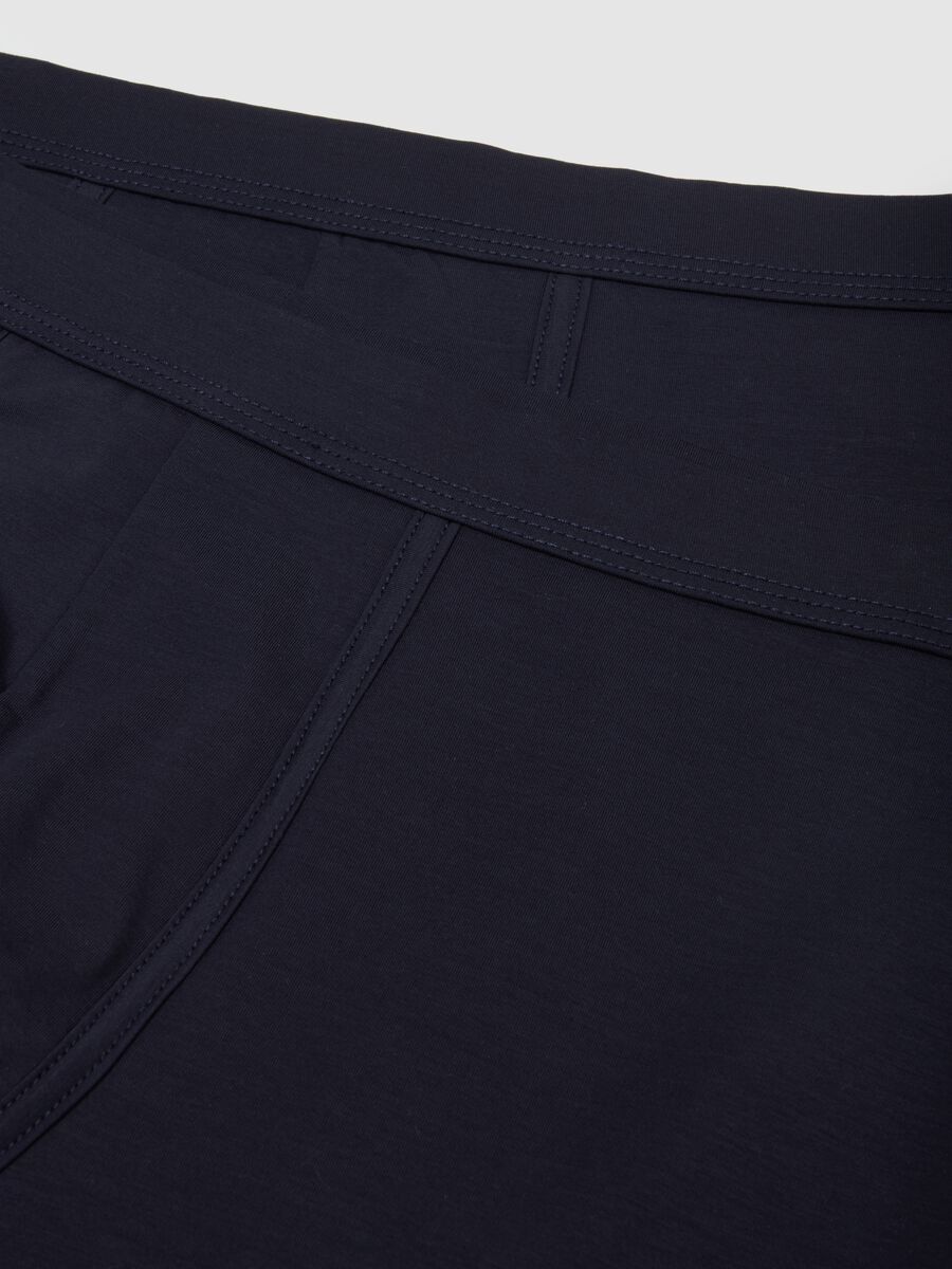 Twin pack of stretch cotton blend blue regular fit boxers_1