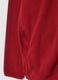Red fleece regular fit sweatshirt with zipper_5