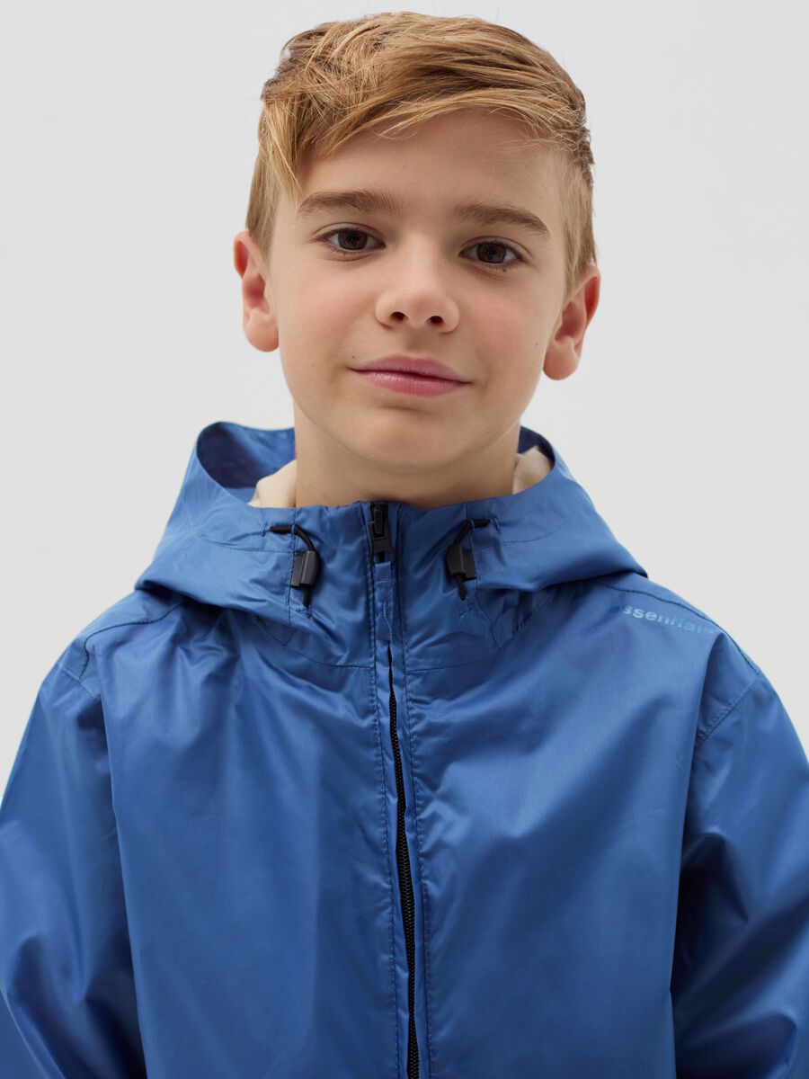Essential waterproof jacket with hood_1