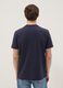 Blue short-sleeved pure cotton regular fit T-shirt_2