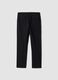 Black slim-fit stretch viscose twill chino trousers_2