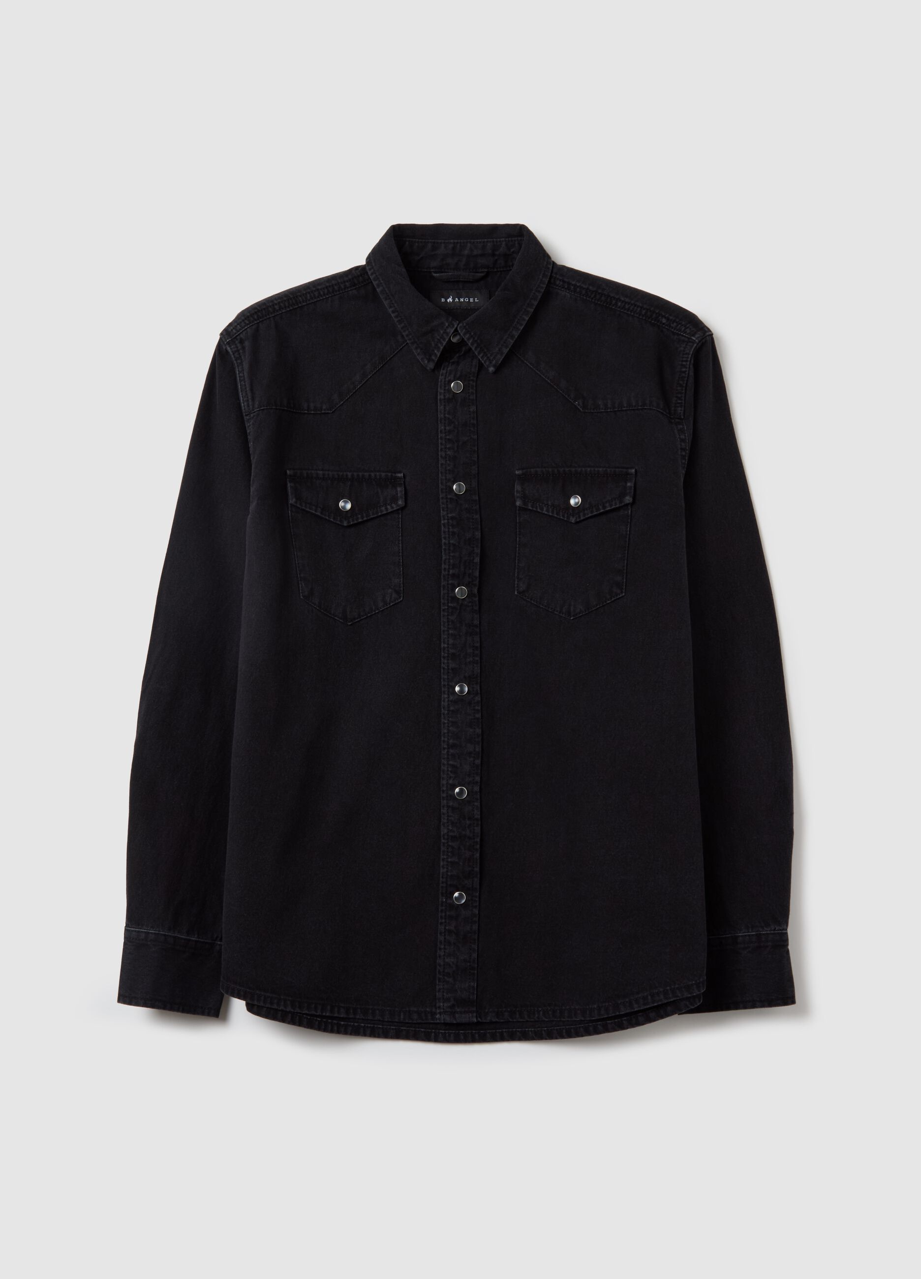 Cowboy shacket in denim