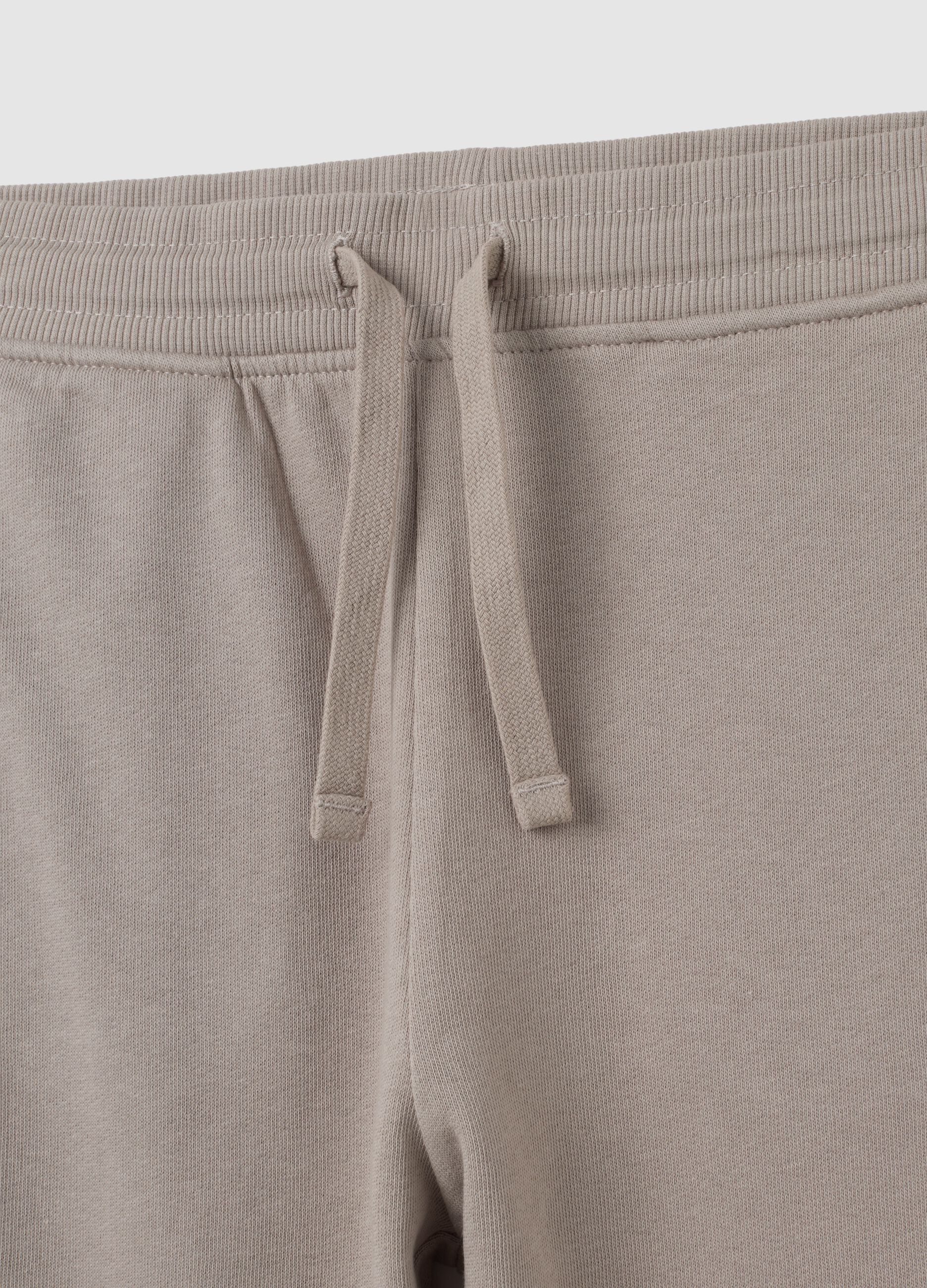 Pantaloni per bambini in puro cotone grigi regular fit