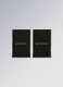 Black ALTAVIA COURT wristbands in stretch cotton_0