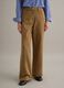 Straight Brown Stretch Cotton Chino Trousers_2