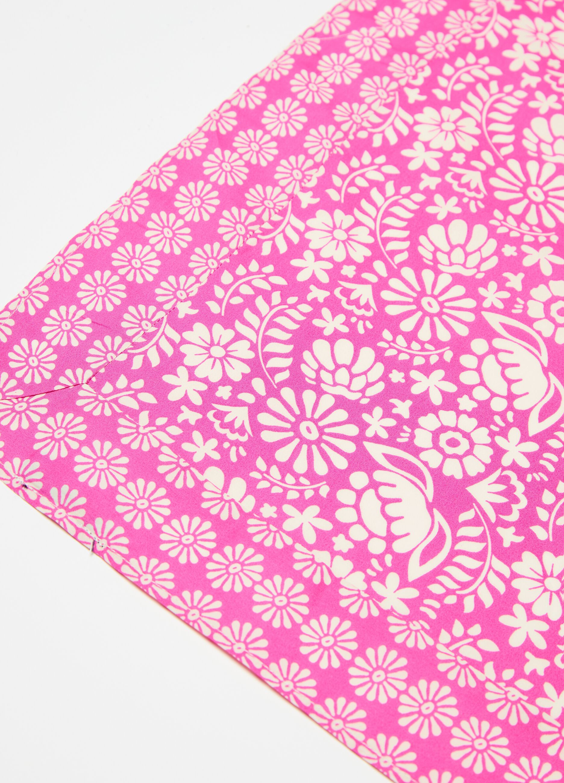 Cotton bandana with floral print