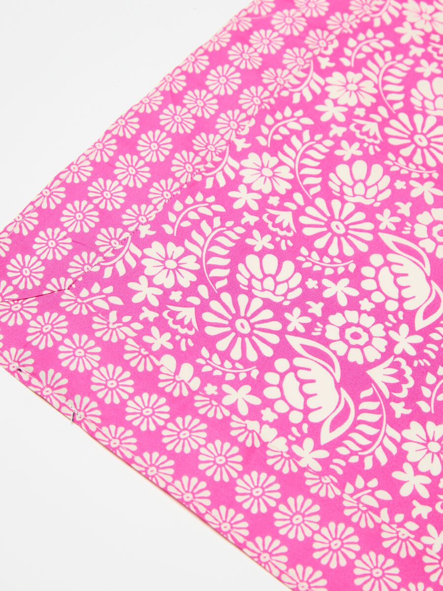 Cotton bandana with floral print_2