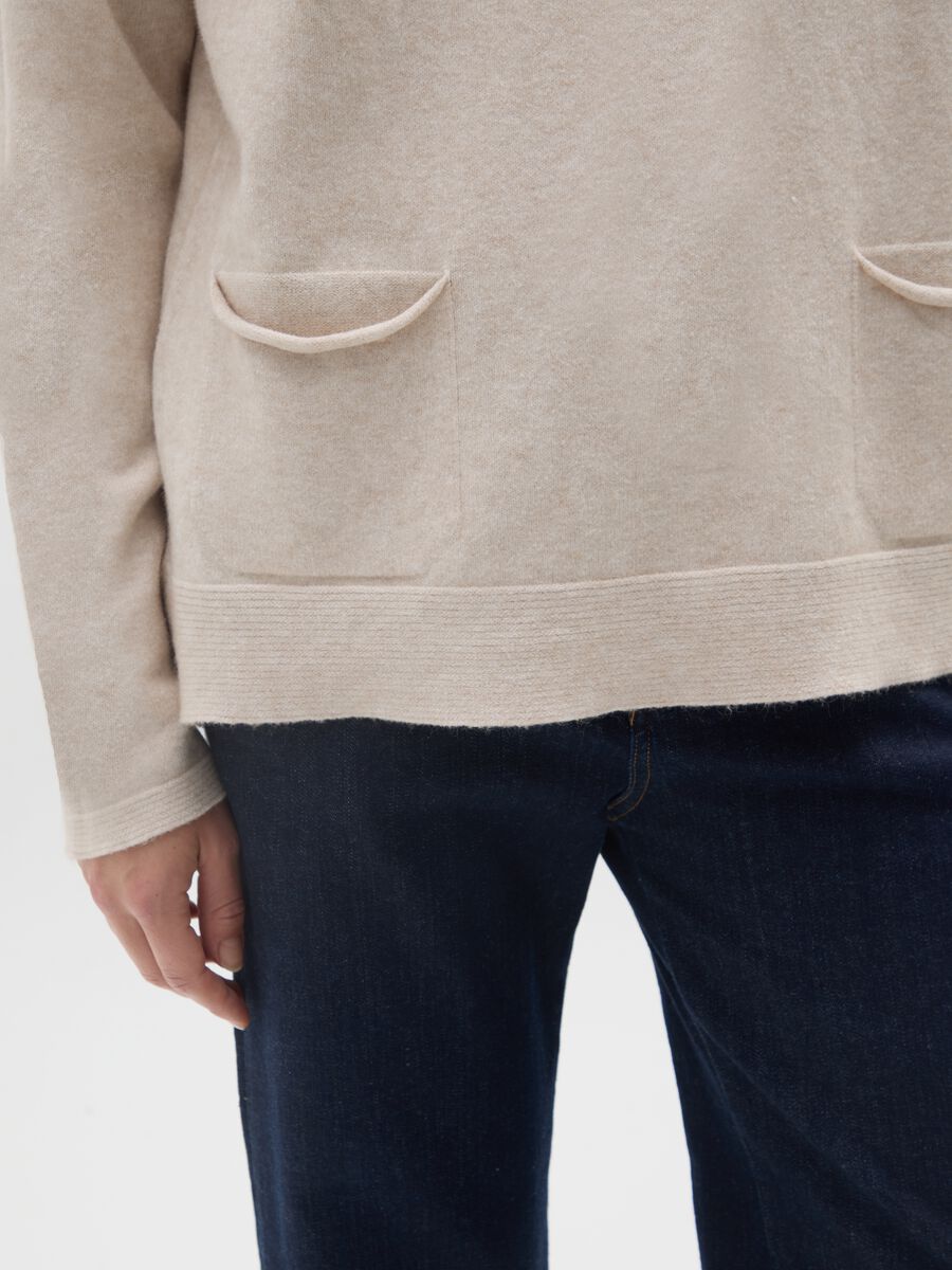Beige Regular Fit Jumper_3