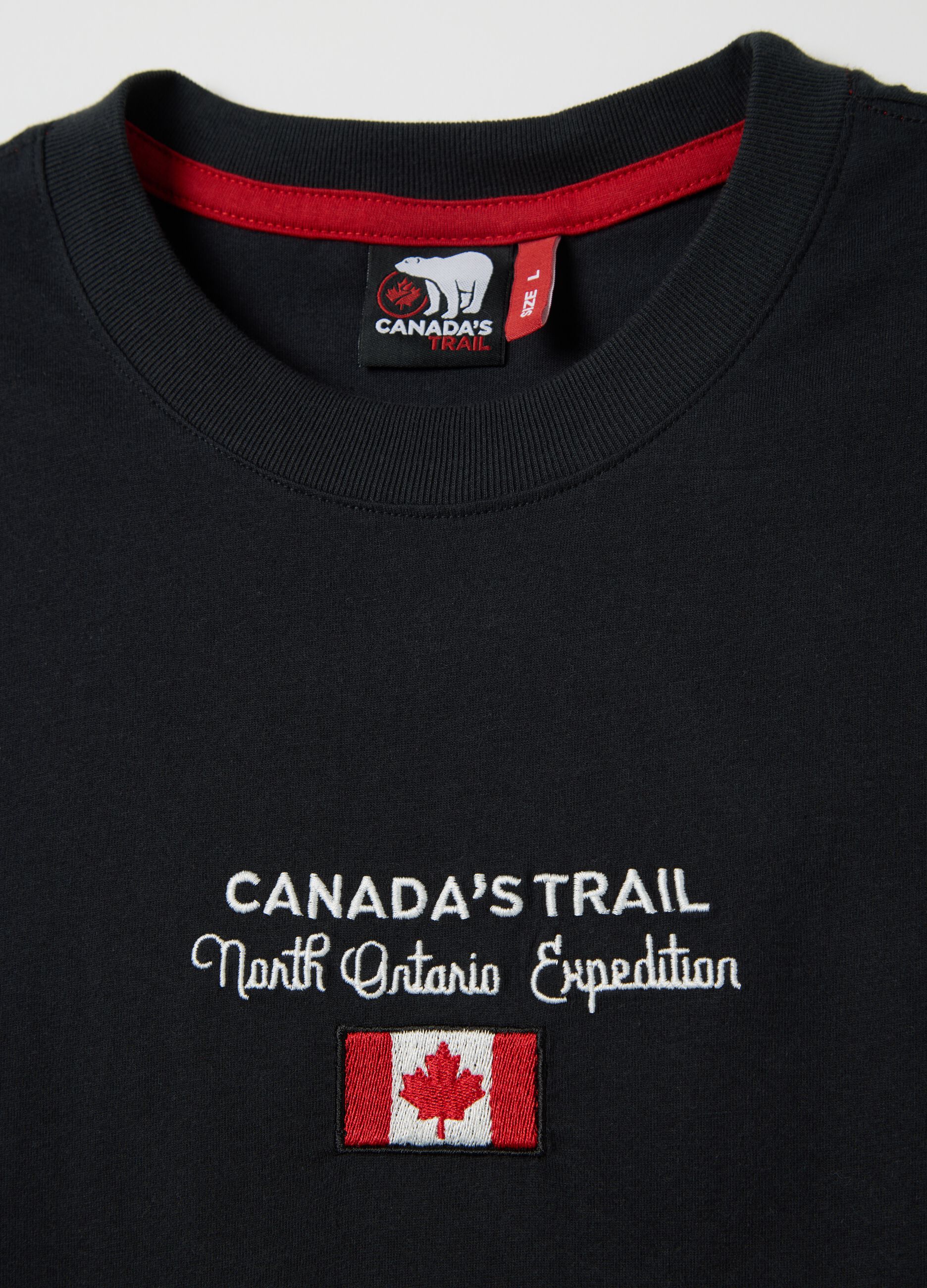 Canada's Trail black T-shirt with logo