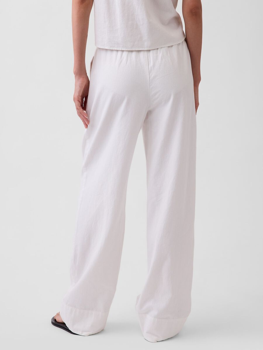 Linen-blend palazzo trousers_2