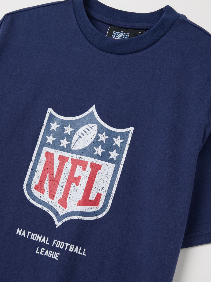 Blue NFL Cotton T-shirt_5