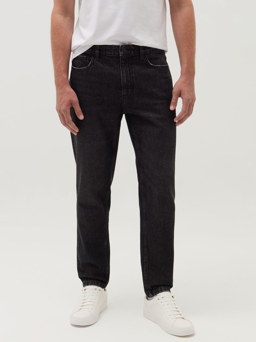 Jeans relaxed fit cinque tasche_1