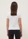 T-shirt in puro cotone bianca da ragazza regular fit con frase_1
