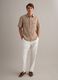 Beige Linen-Cotton Blend Regular Fit Shirt_1