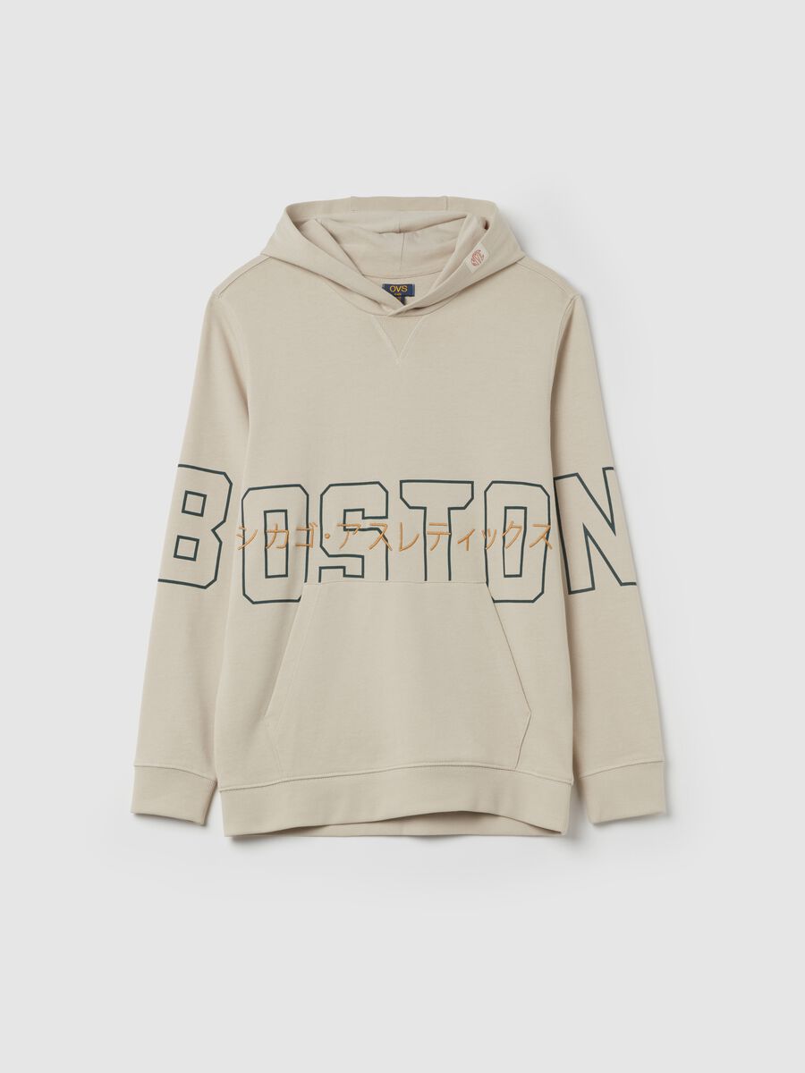 Felpa con stampa e ricamo ideogrammi_3