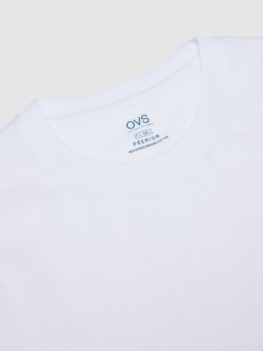 White pure cotton regular fit t-shirt_1