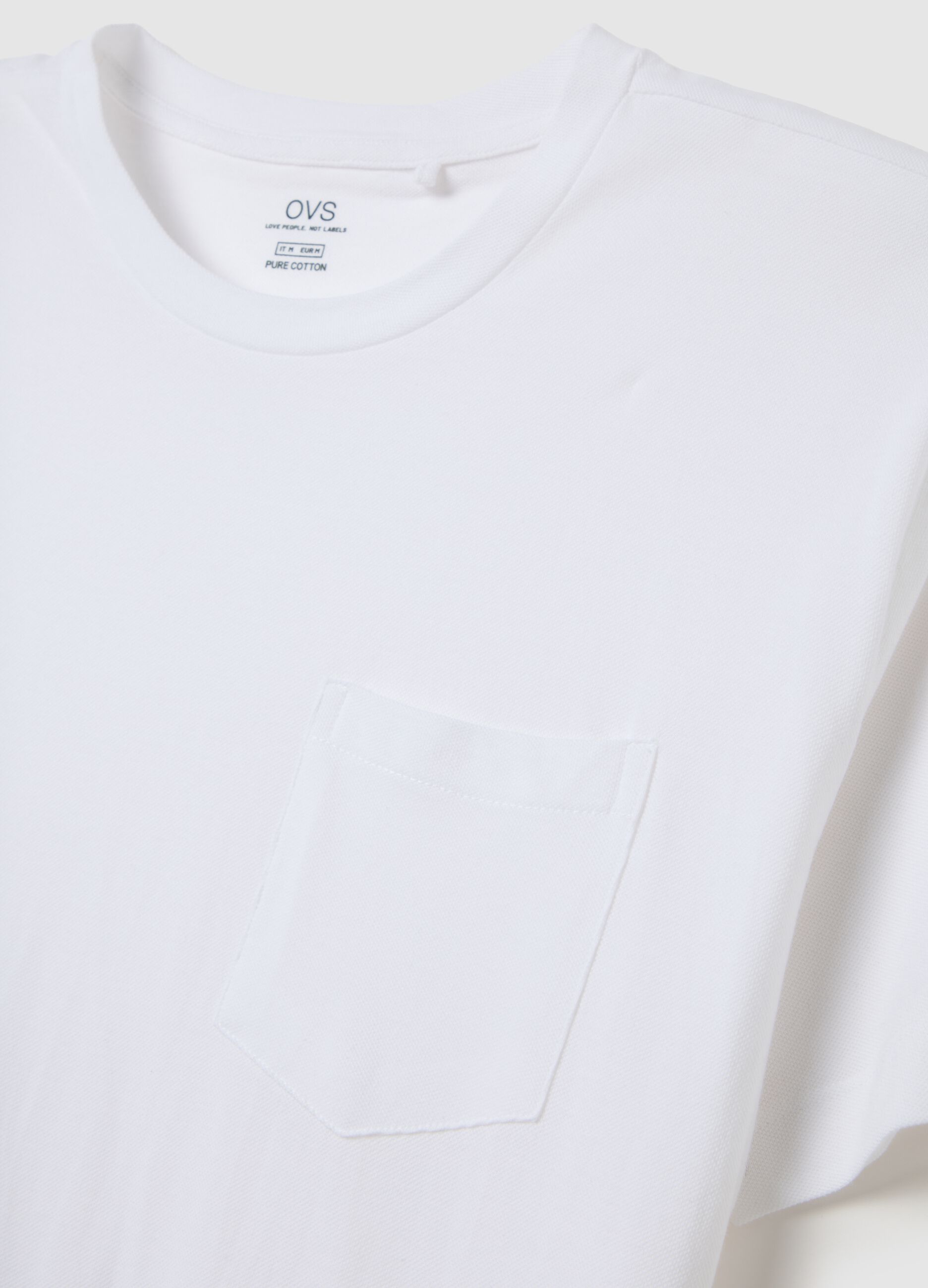Men's outfit in pure white cotton regular fit