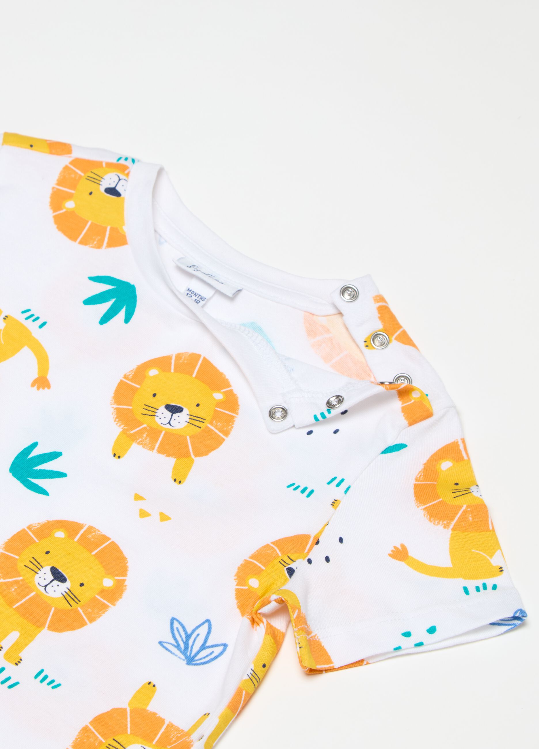 Printed cotton T-shirt